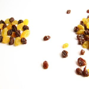 Dried fruit, seeds, sweeteners